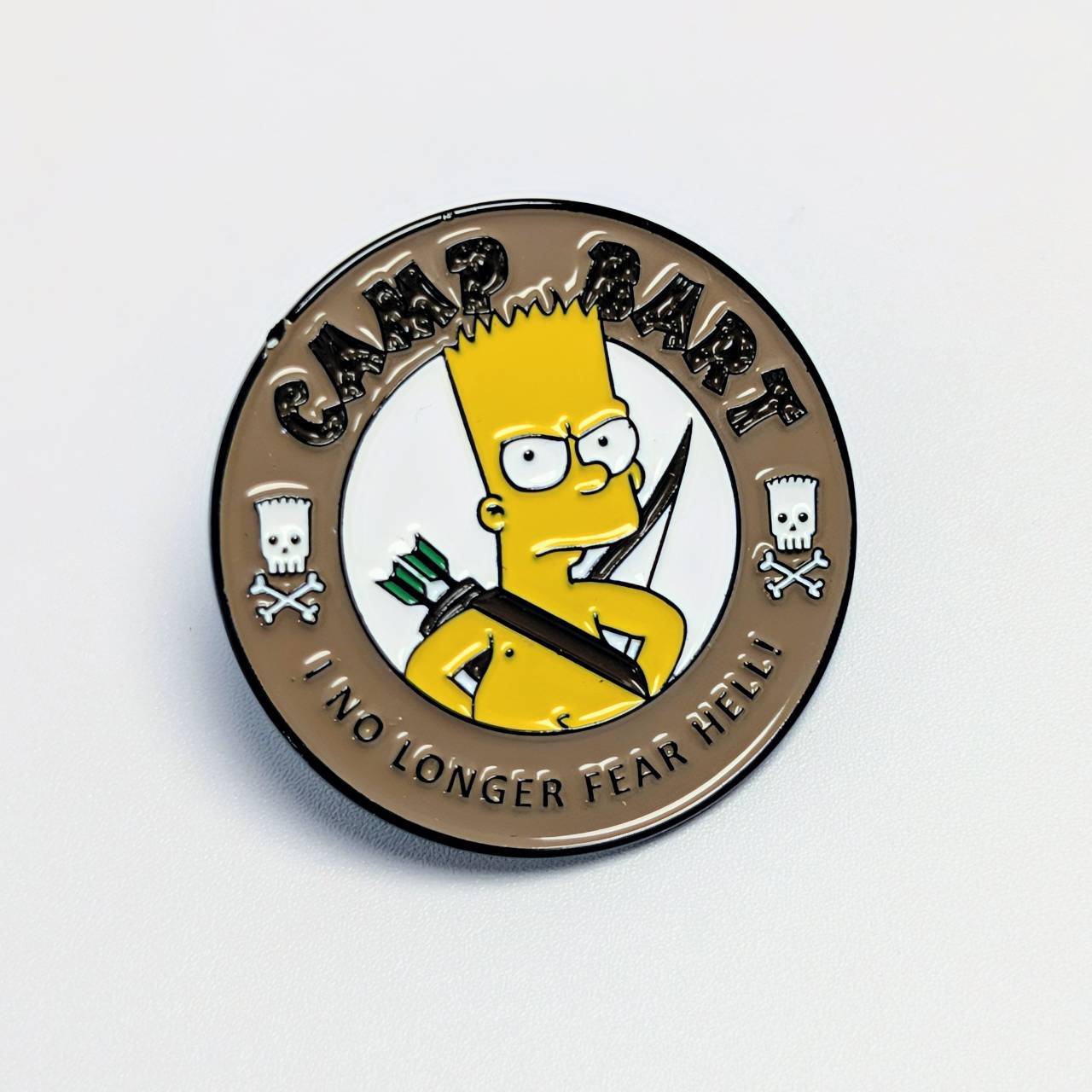 送料無料! ★ピンズ PINS★ピンバッジ 【 The Simpsons( ザ シンプソンズ )】CAMP BART / キャンプバート〚アメリカン雑貨 アメトイ〛