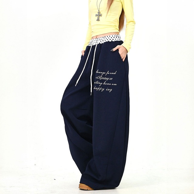 ウエストアクセントロゴルーズパンツ
 2col   R01592