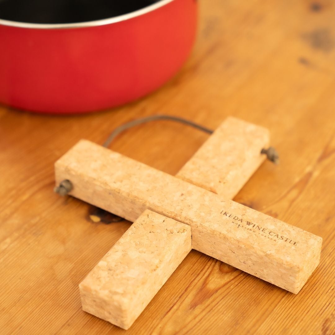 ロゴ入り コルクポットマット cross type | いけだ・オンライン・マルシェ