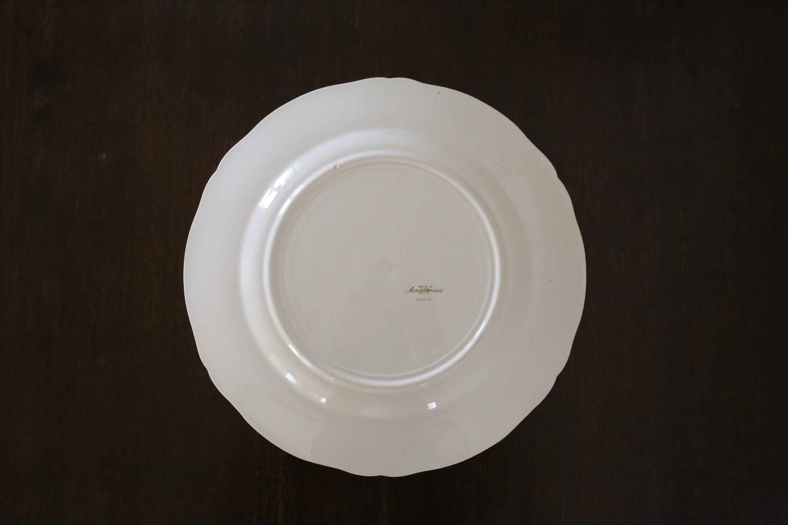 サルグミンヌ Sarreguemines 花リム 大皿 0b57efff349a729ed77e4d93ed6f75