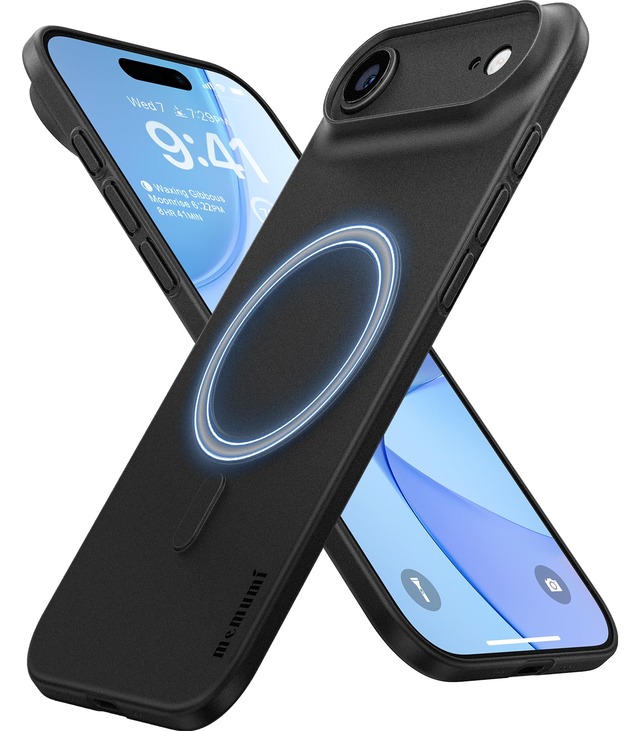 「memumi」0.3㎜極薄・マグネット内蔵 iPhone Air用のケース マット質感 オリジナル設計 指紋防止 傷付き防止 ワイアレス充電対応 人気ケース·カバー