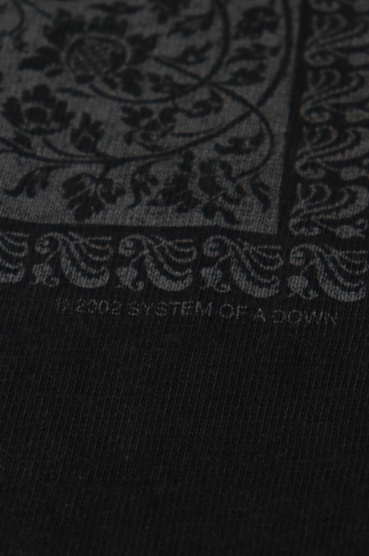 System of a Down 2002 print t shirt