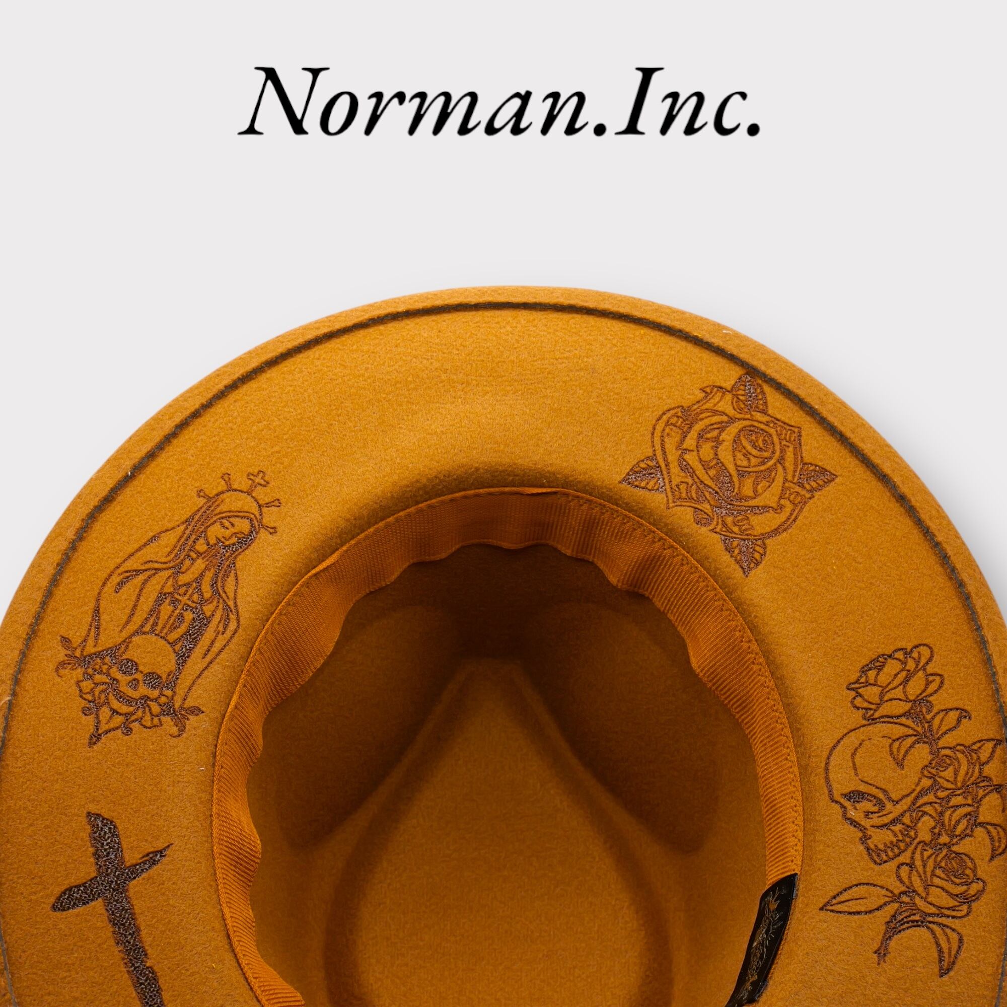 中折れハット　メンズ　ハット　帽子　タトゥー　アメカジ　ストカジ　キャメル　L 中折れハット カーキ色 ハット 帽子 タトゥー アメカジ ストカジ ユニ