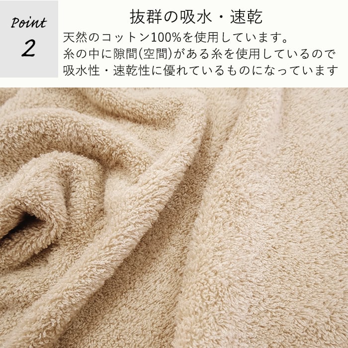 moz 洗うほど膨らむ フェイスタオル | Lamplit