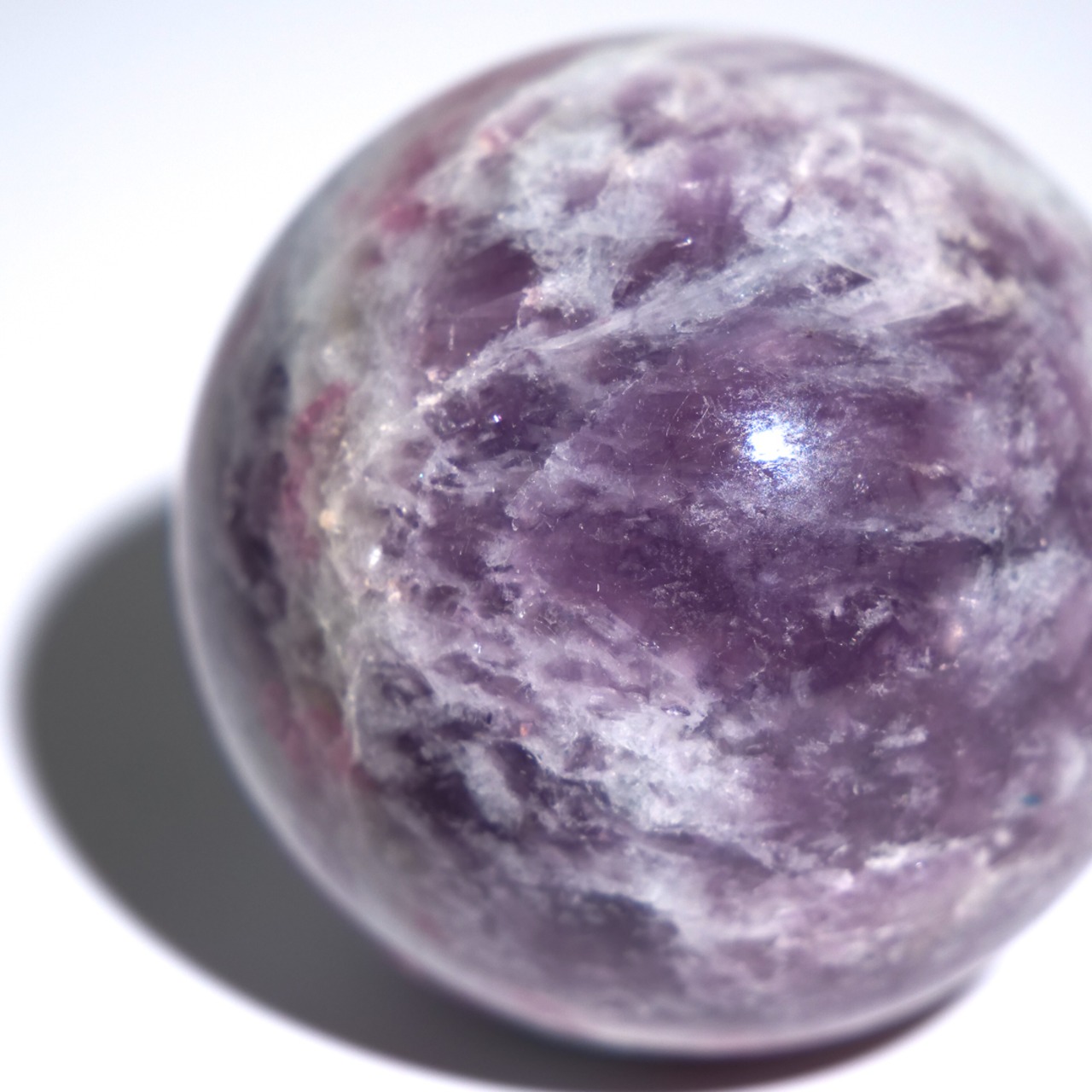 ユニコーンストーン レピドライト ピンクトルマリン / スフィア【φ4.7cm】