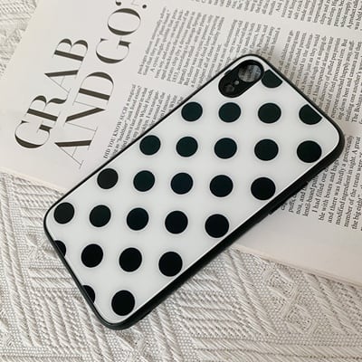 ポルカドット柄 iPhone15 Proケース かわいい iPhone15Pro Maxケース