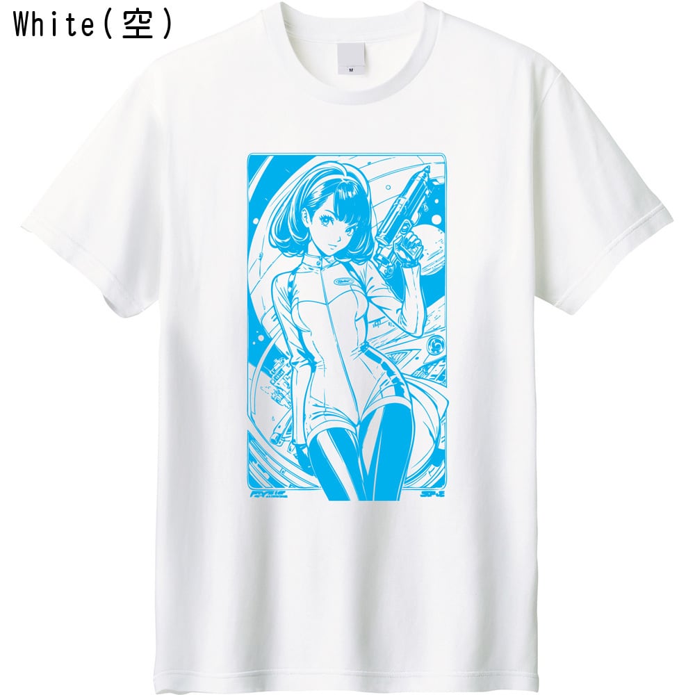 全5色】レトロアニメ Tシャツ 80s 90s SF アニメ風 ポスター プリントT