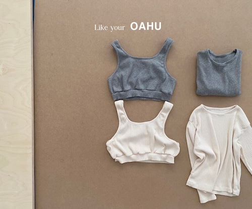 【即納】OAHU リブベスト（ベスト単品) 140~170