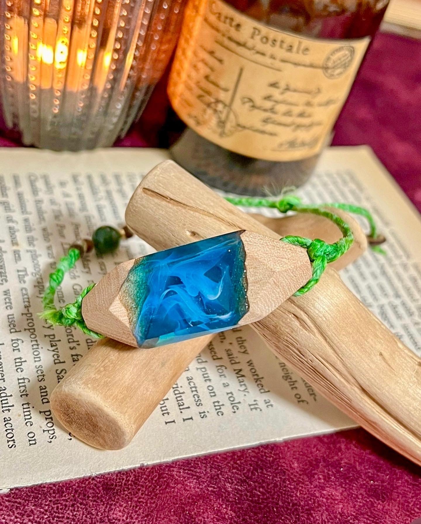 リバーブルー】ウッドレジンブレスレット | frontnorth