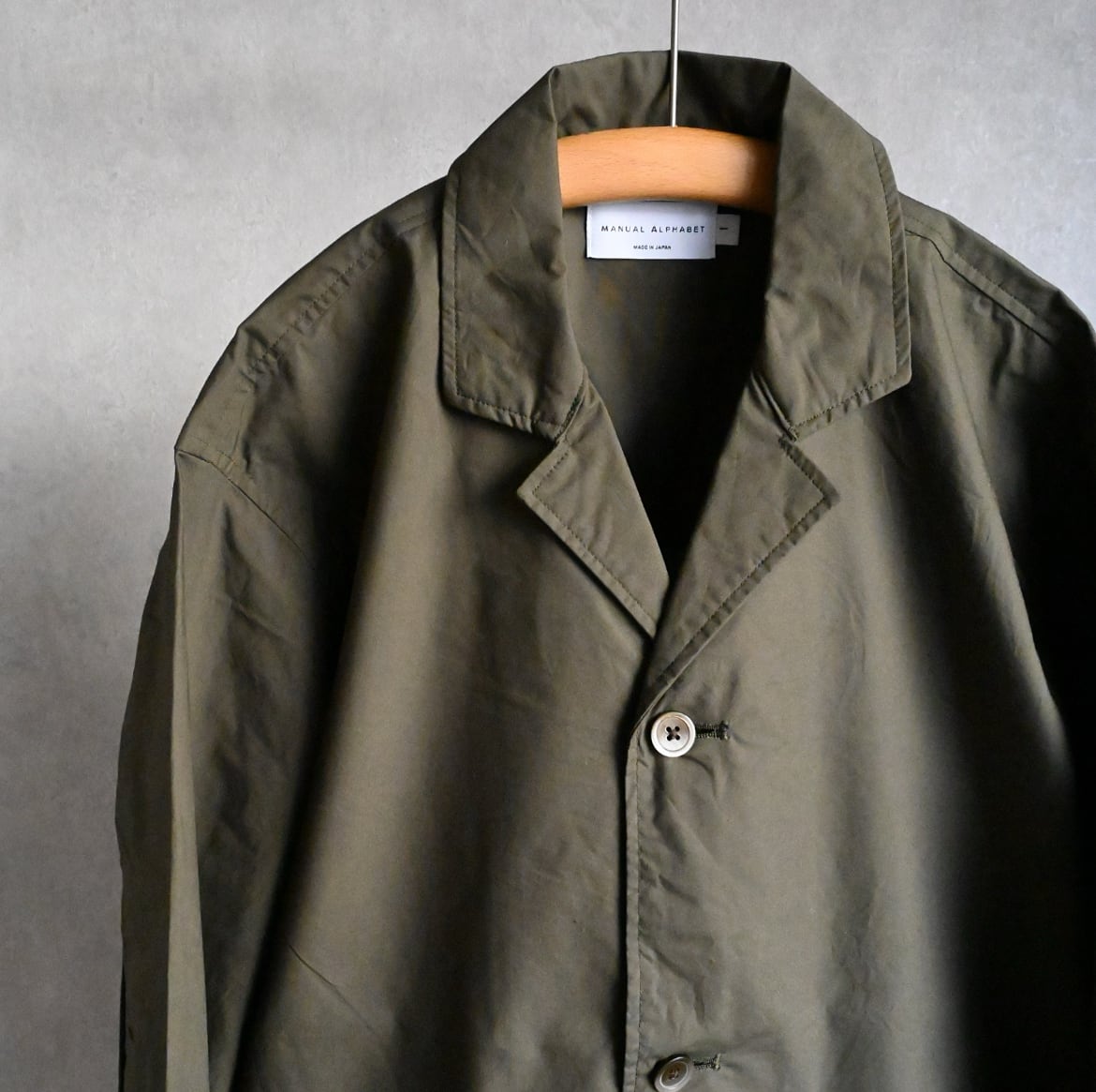 25SS》【MANUAL ALPHABET】TYPEWRITER SHT JACKET マニュアル