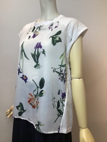 NINA RICCI pink Sheer silk open collar shirts vintage | PAY ID