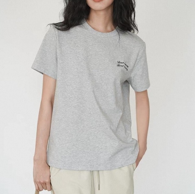 クルーネック ロゴ Tシャツ  L1413