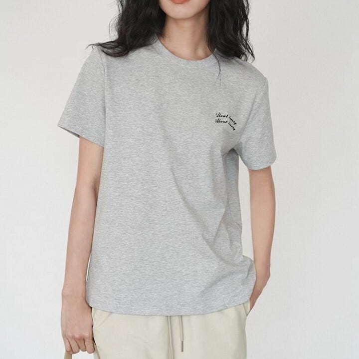 クルーネック ロゴ Tシャツ L1413