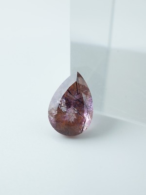 Goethite in Amethyst Faceted - c05