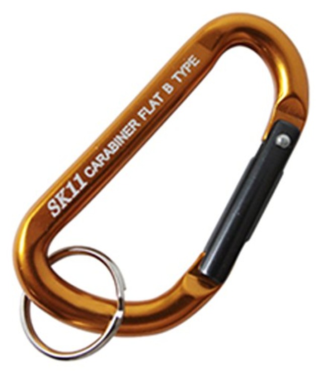 SK11(エスケー11) アルミカラビナ B ゴールド 5×50mm SAC-550B