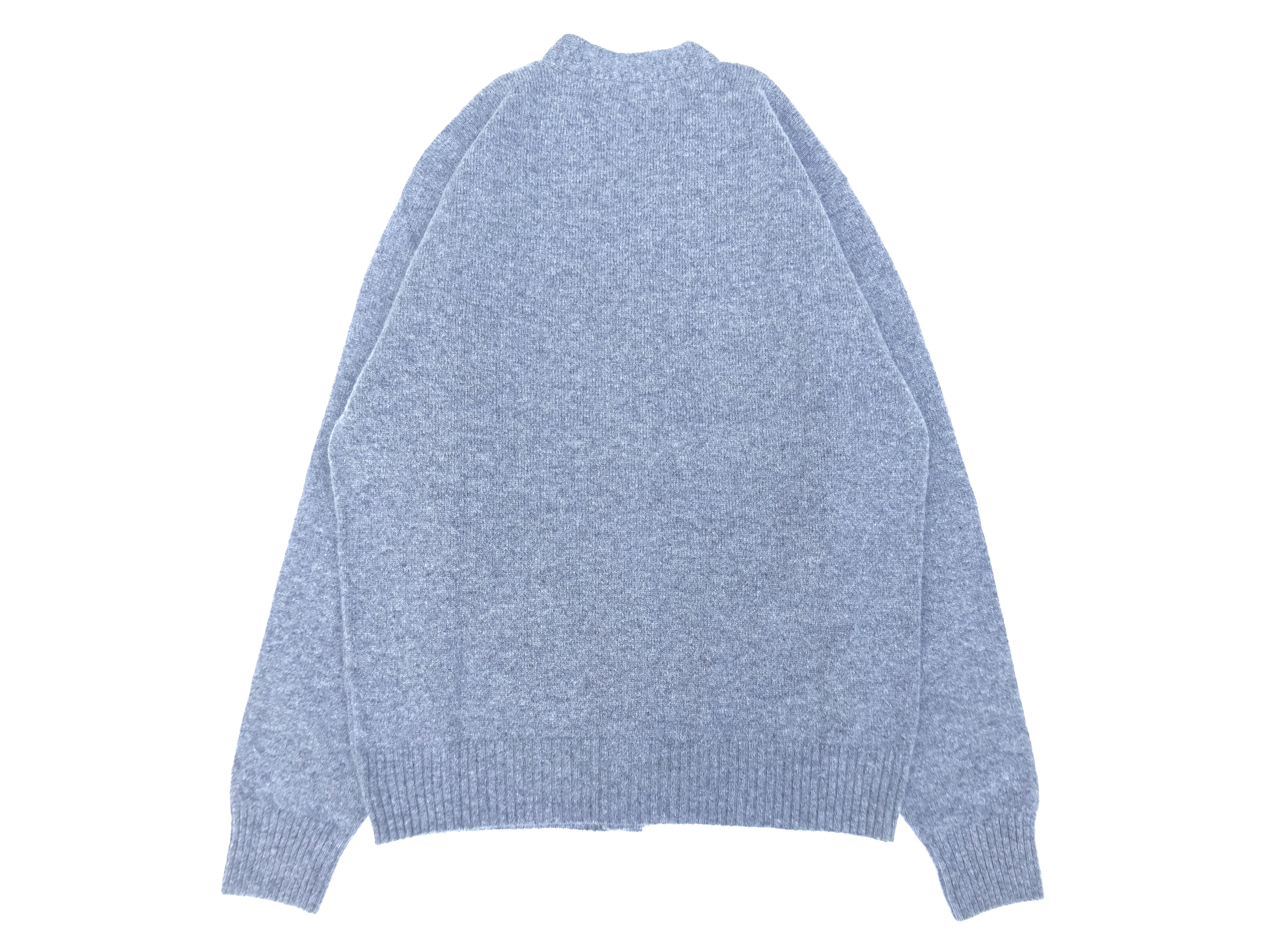 Mars Knitwear (マーズニットウェア) LAMBSWOOL V-NECK 2PKT CARDIGAN 