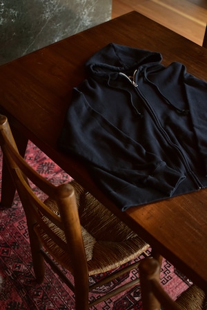FOUNDOUR / COTTON FRENCH TERRY ZIP UP HOODIE