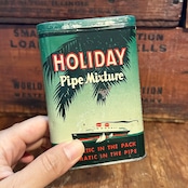 1940s ホリデー パイプミクスチャー ヴィンテージ タバコ缶 HOLIDAY PIPE MIXTURE Vintage Tobacco Tin T-761