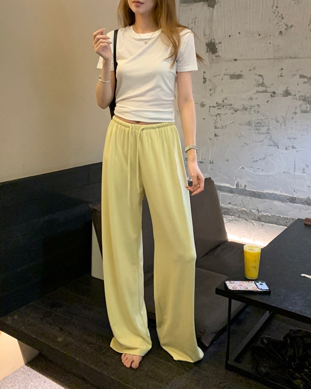 ドローストリング ワイドイージーパンツ 3color A1073 - 5