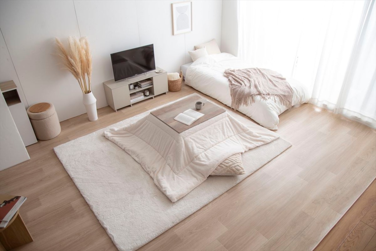 【長方形:天板 75cm×60cm 】Kos こたつ&掛け布団2点セット