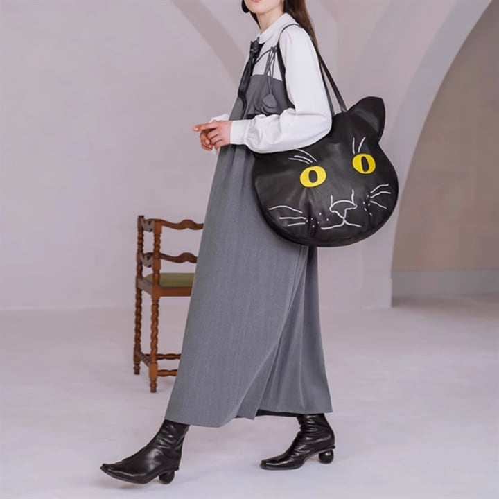 Camoooni】黒猫ビッグショルダーバッグ 10640 | SAWOW~サワオ Camoooni】黒猫ビッグショルダーバッグ 10640 | SAWOW~サワオ
