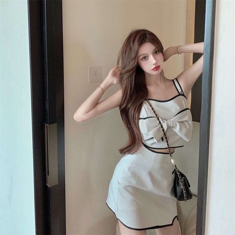 レディースサマースタンダードスカート レトロ 大人ガーリー スウィート キュート カジュアル 夏物 ブラックストロベリース11684567045