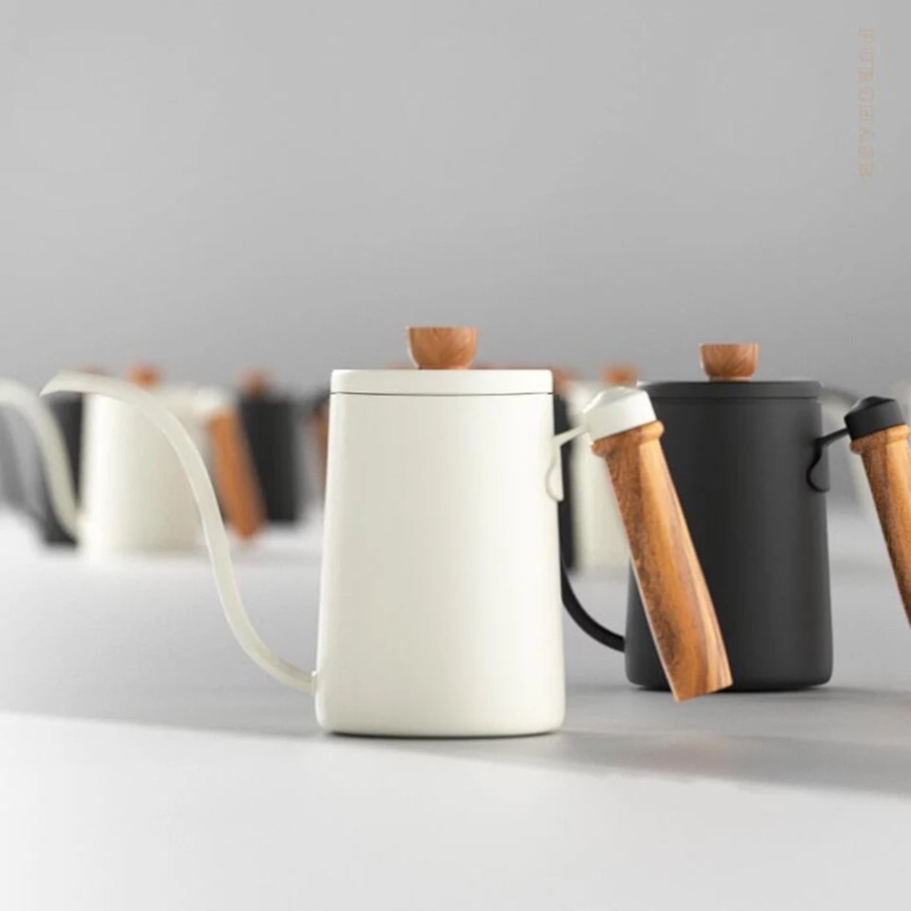 木製ハンドル　コーヒーポット