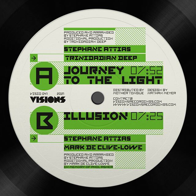 〈残り1点〉【12"】Stephane Attias (Feat. Mark De Clive-Lowe, Trinidadian Deep) - Journey To The Light / Illusion