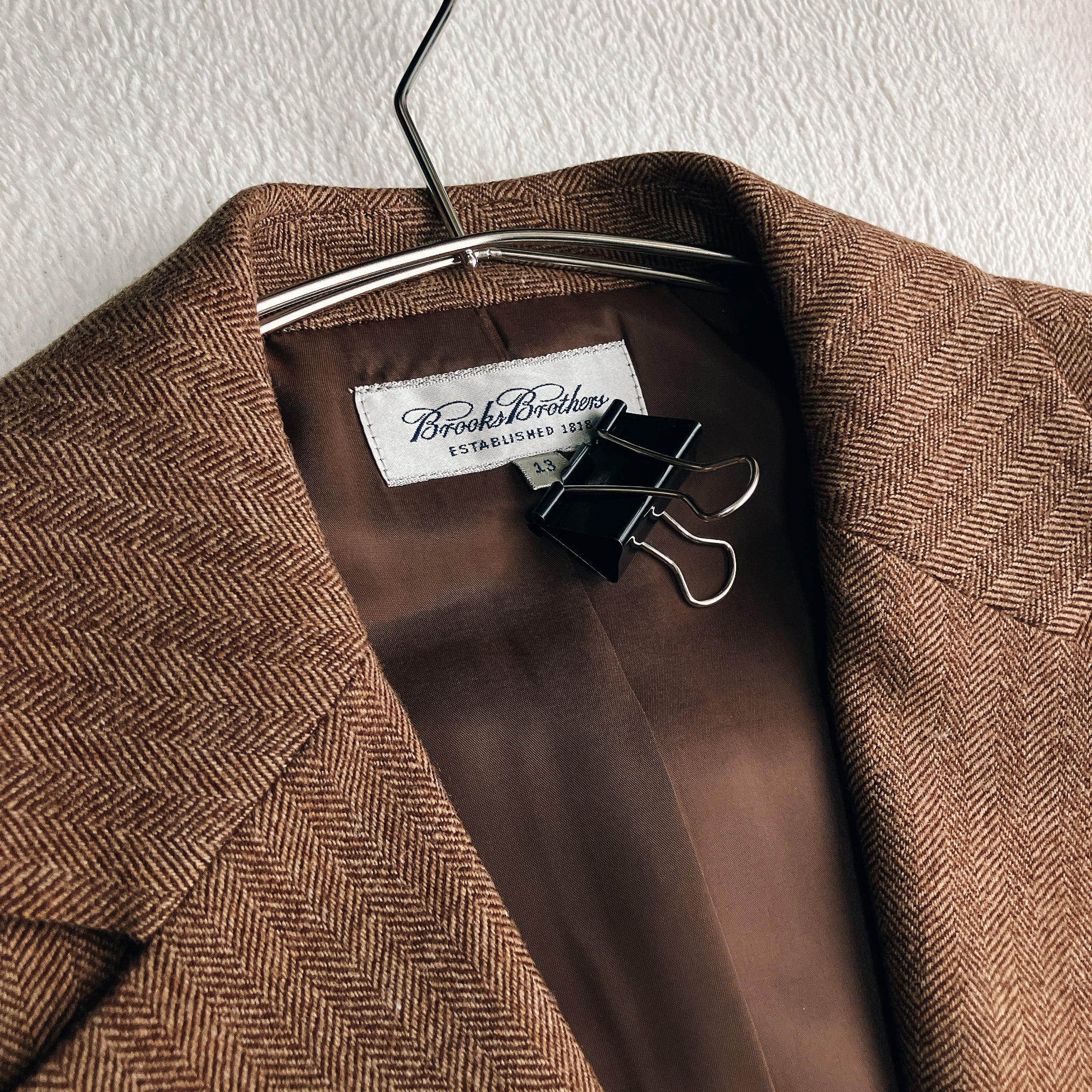【美品】ブルックスブラザーズ★ヘリンボーン ウール スカートスーツ Aライン 美品】Brooks Brothers ブルックスブラザーズ☆ヘリンボーン ウール