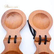 フラメンコ パリージョ カスタネット 小物 小道具 ブラウン系 茶色 木目調 楽器 ペア 両手 ダンス用品 ダンス 発表会 イベント 練習 舞台 フラメンコ 楽器 カスタネット 木製 ダンス関連 ペアセット ブラウン おしゃれ ダンス小物 音楽 発表会用