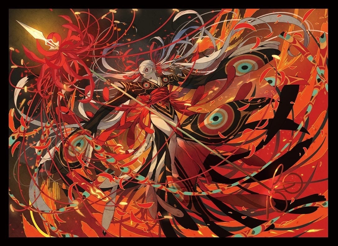 ★新作スリーブ 80枚入り【七原しえ先生/曼珠沙華】