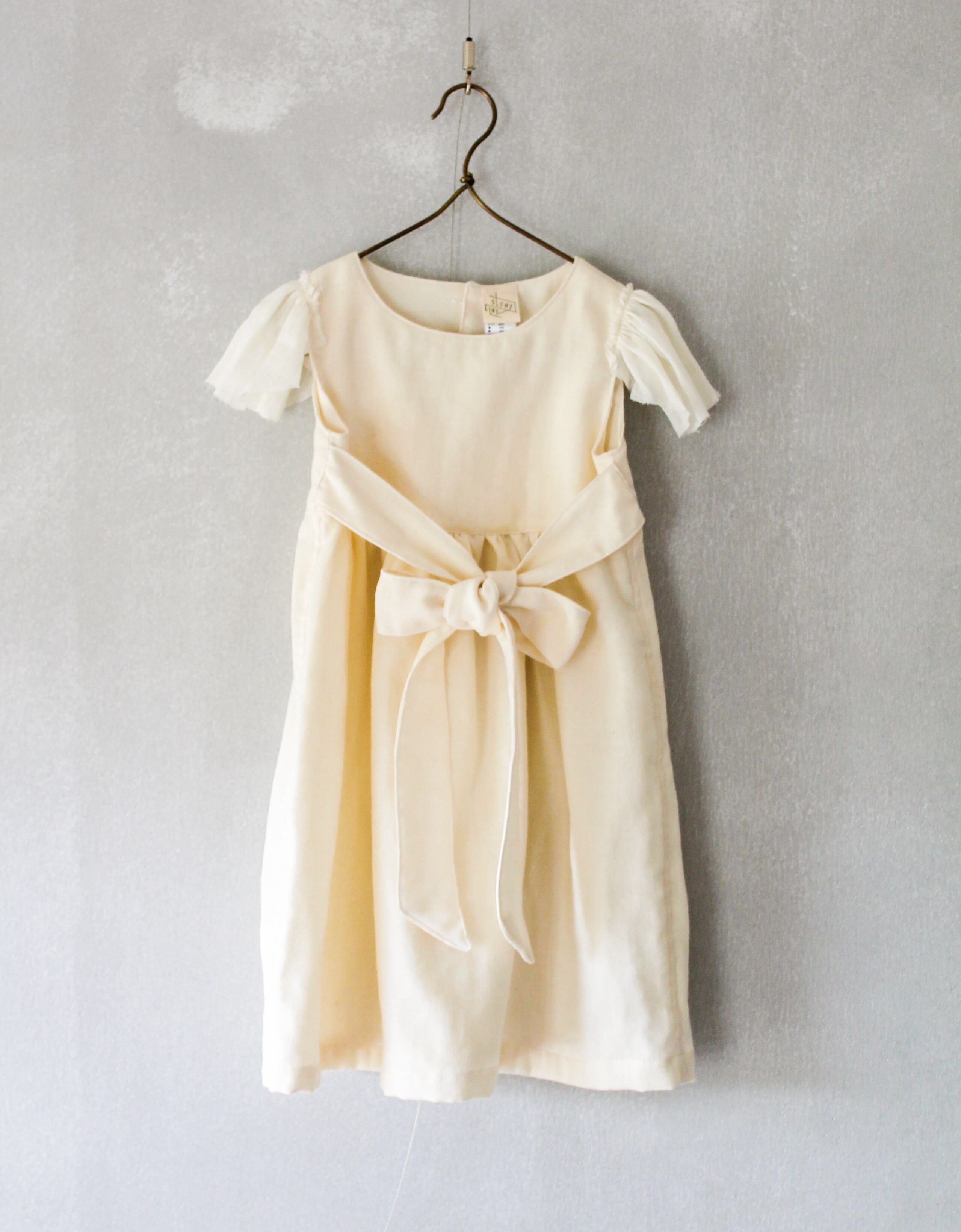 Kids Dress オーガニックコットン ガーゼ キッズワンピース Slowpline オーガニックコットン リネン 上質な素材を使った贅沢な日常着