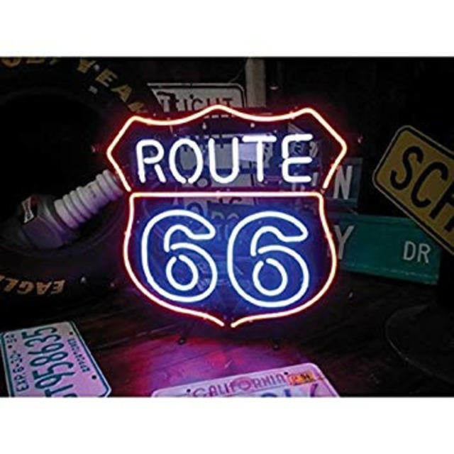 【送料無料】ROUTE66 ネオン管 ライト 　ルート66　るーと６６　route66
