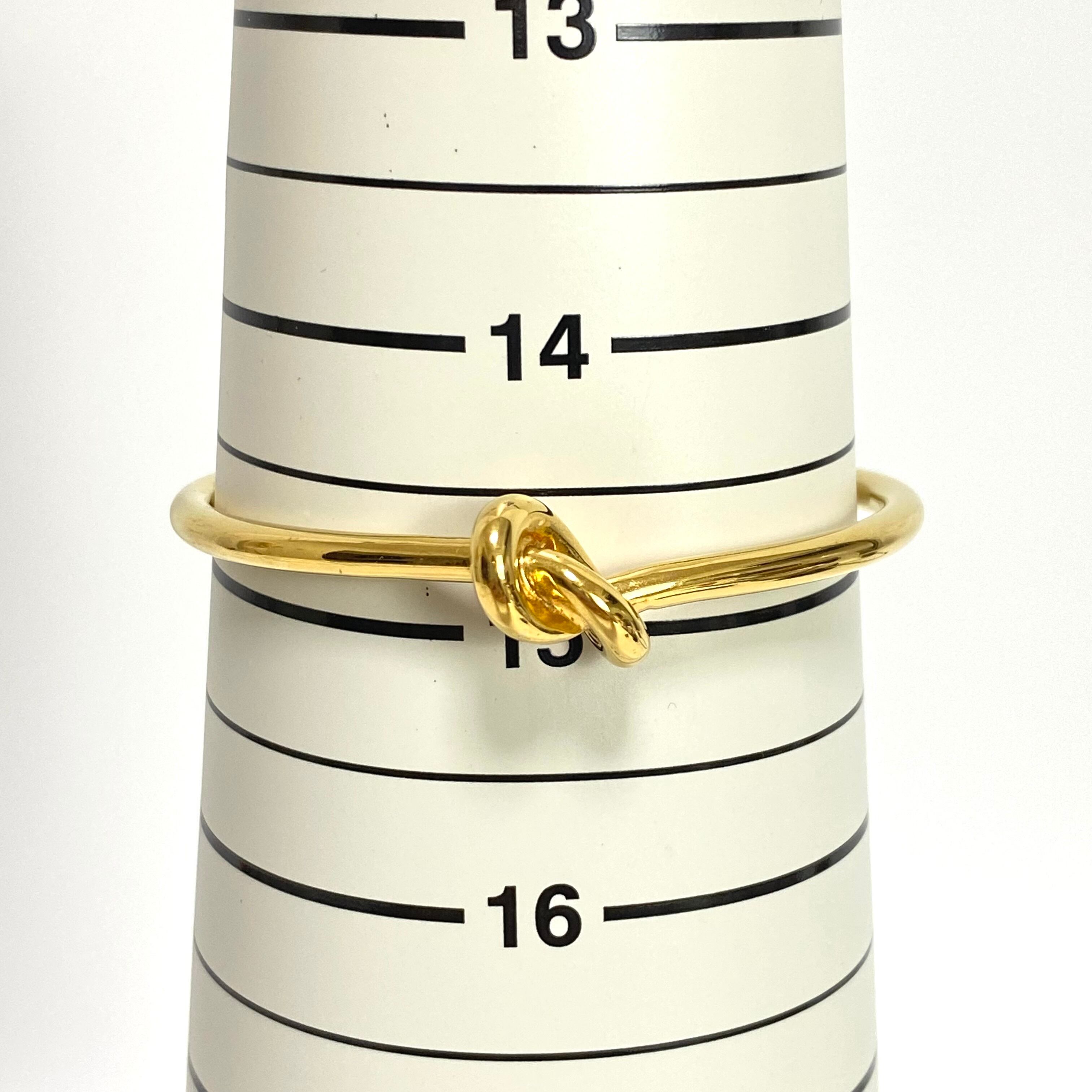 セリーヌ ノット エクストラシンブレスレット ロジウムフィニッシュ  