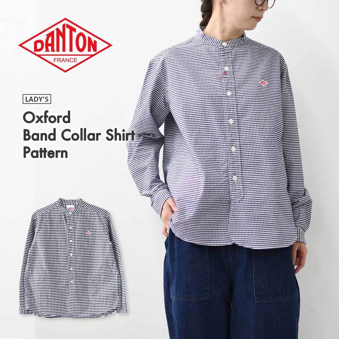 DANTON [ダントン] W L/S BAND COLLAR OXFORD SHIRTS [DT-B0279OXP