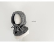 韓国子供服 / 26winter / VANILLA BUNNY / もこもこボタンバラクラバ / キッズ / 冬服 *FREE*