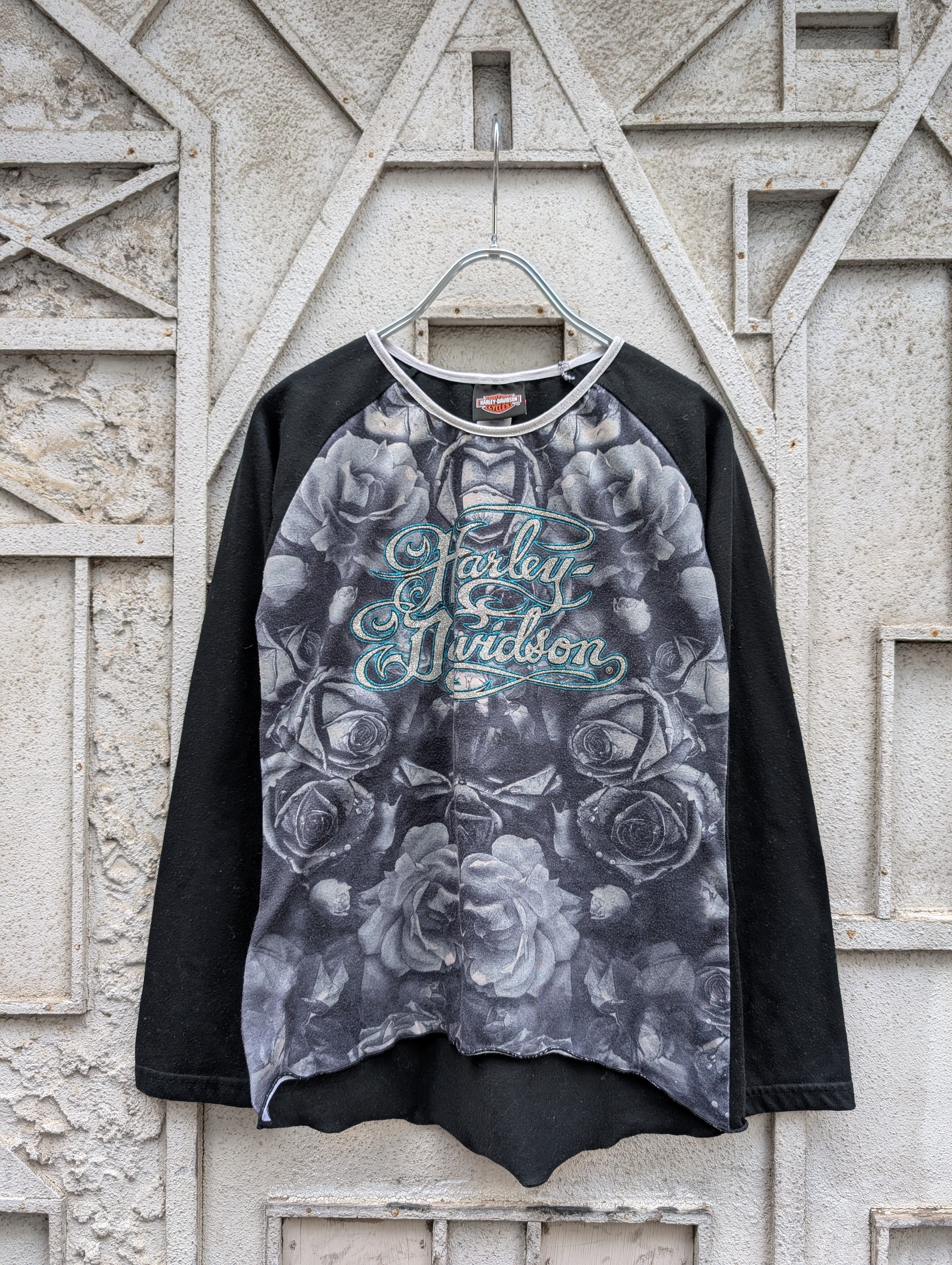 "HARLEY-DAVIDSON" raglan lame L/S