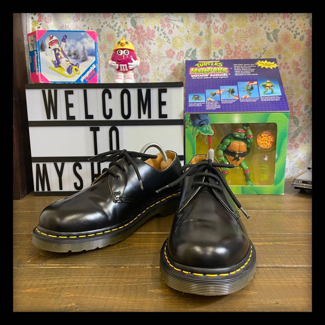 Dr.Martens ドクターマーチン 3ホール シューズ ブラック 39 UK6 25cm ...