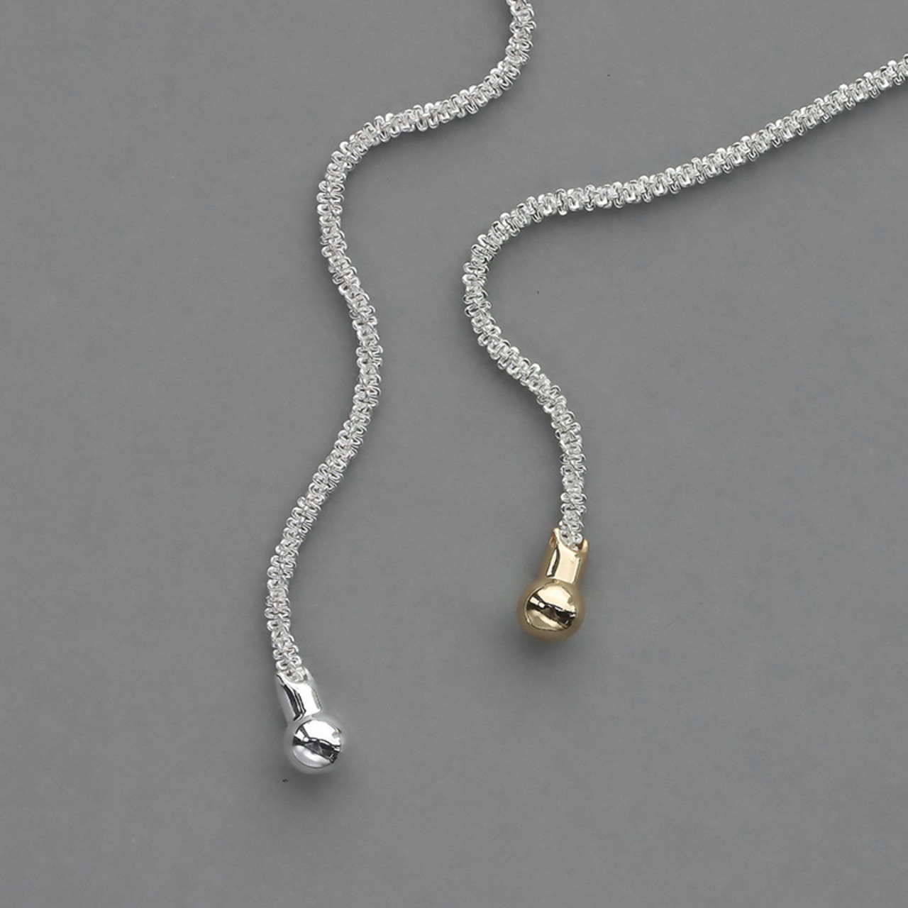 【ネコポス便】ネックレス ニュアンスロングネックレス レディース 合金 ゴールド シルバー ロングネックレス 重ね付け 2535