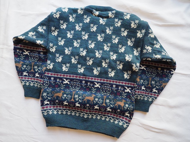 Made in England Animal motif Pure Wool cardigan