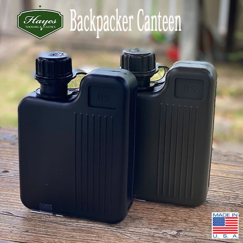 HAYES TOOLING & PLASTICS Backpacker Canteen ヘイズツーリングアンドプラスティクス バックパッカー カンティーン 水筒 米軍 アウトドア キャンプ アメリカ DETAIL