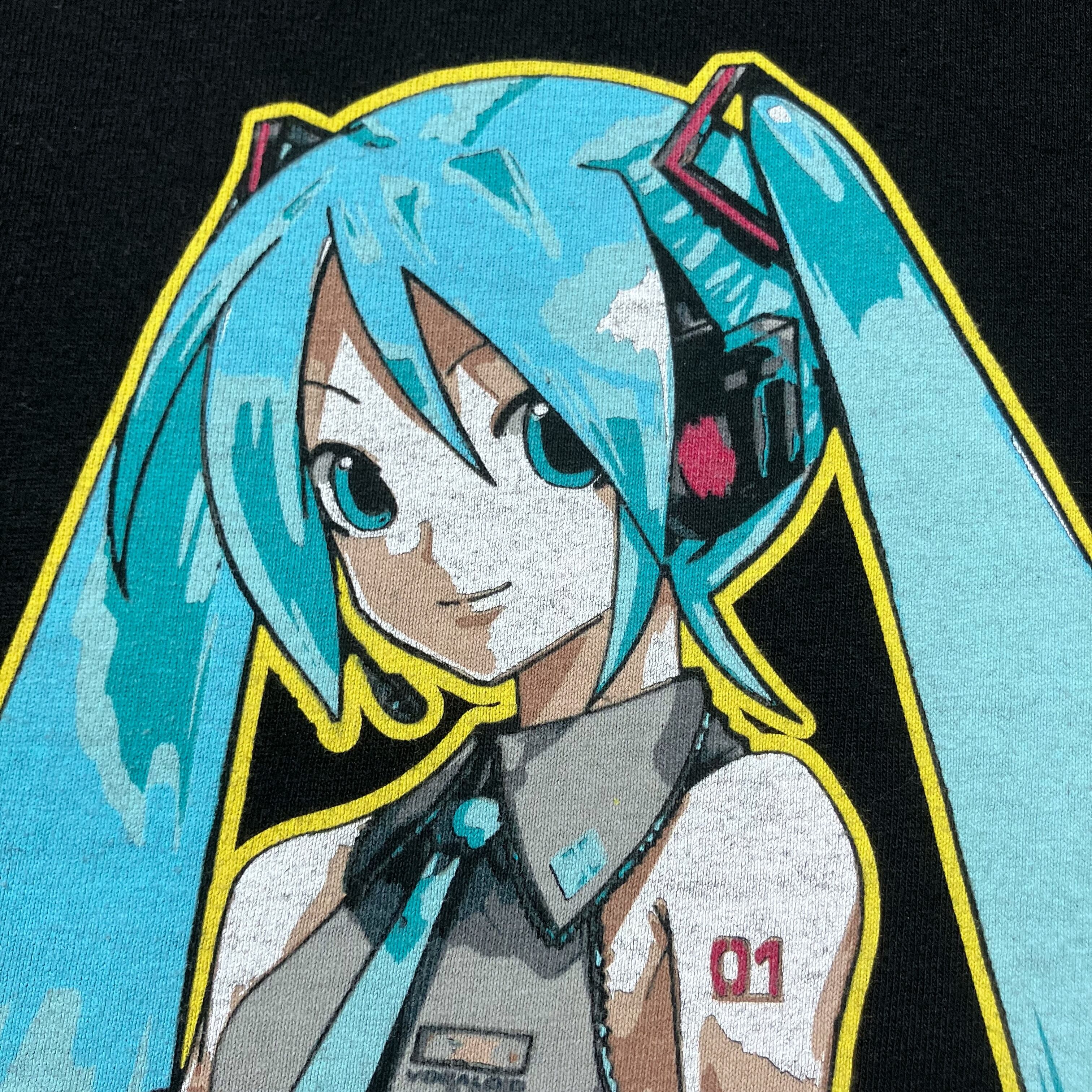 L】00s~10s 初音ミク “初期ミク” アニメ Tシャツ ボーカロイド USA