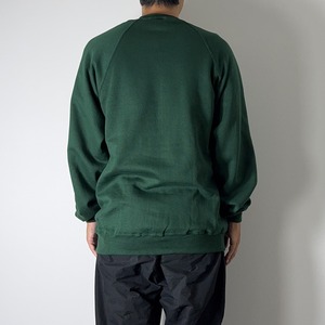 90s JERZEES sweatshirt solid green XXL 古着