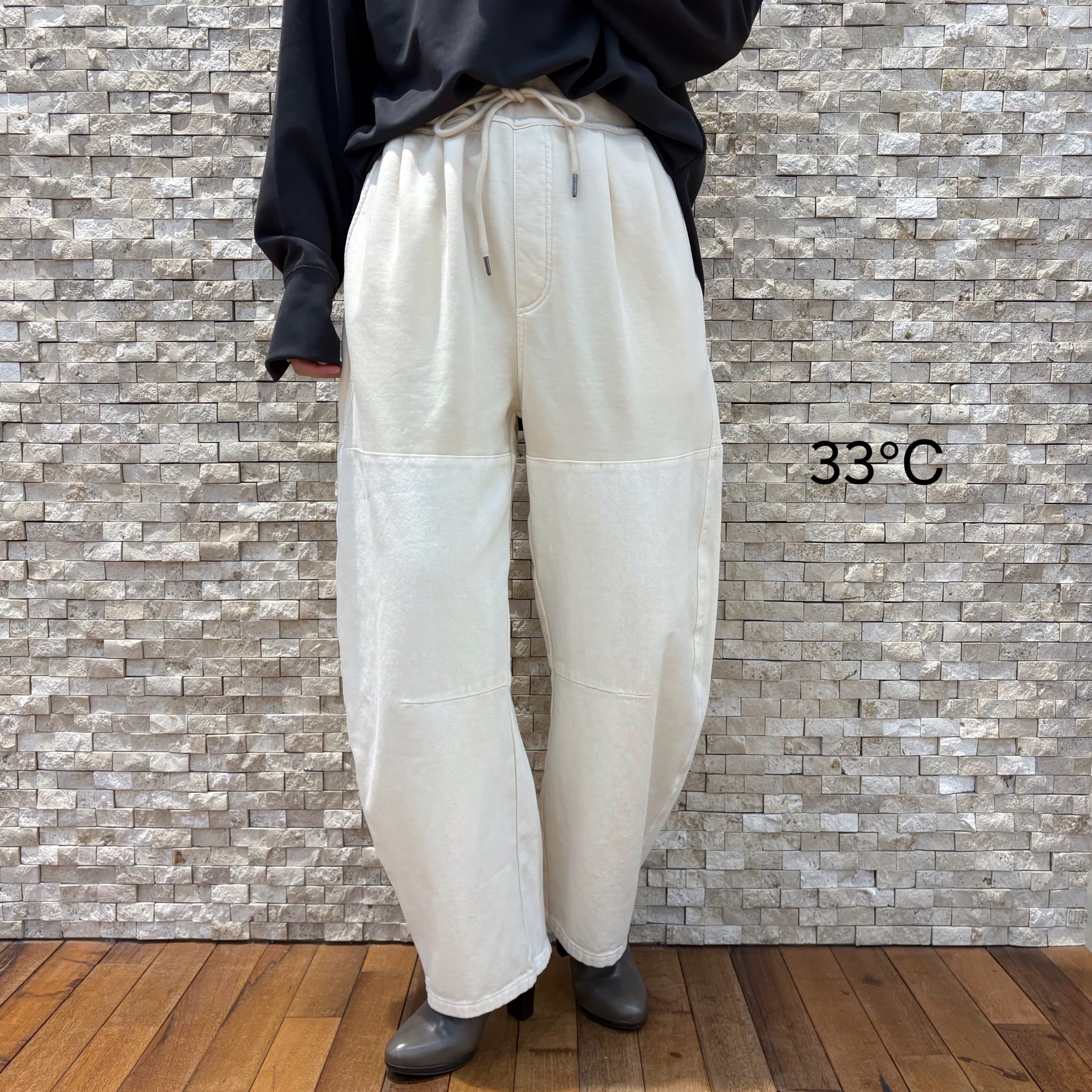 【33℃】裏起毛ピグメント加工スウェットパンツ(gz511302)