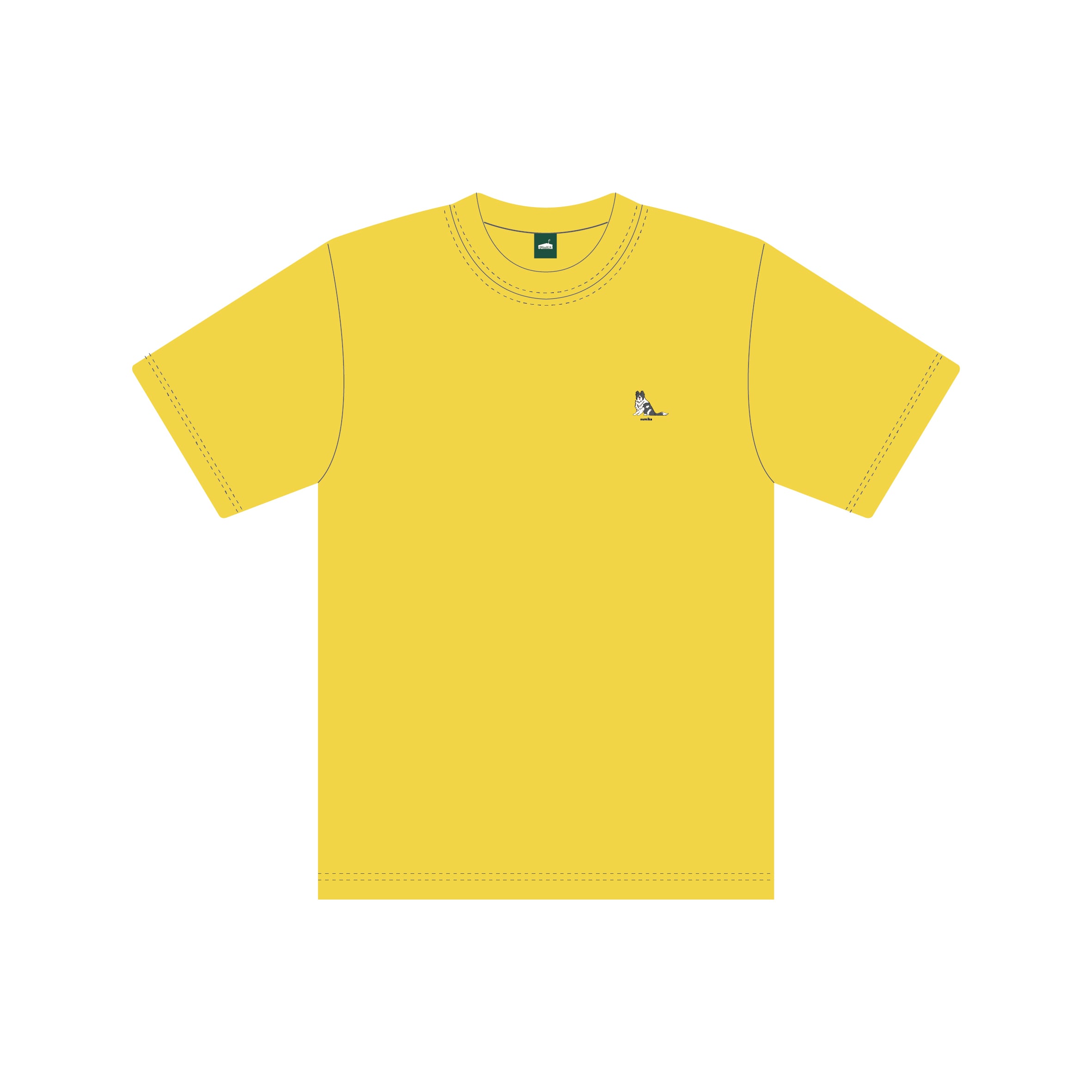 sumika / いろは刺繍KIDS Tシャツ（イエロー）【通販限定】