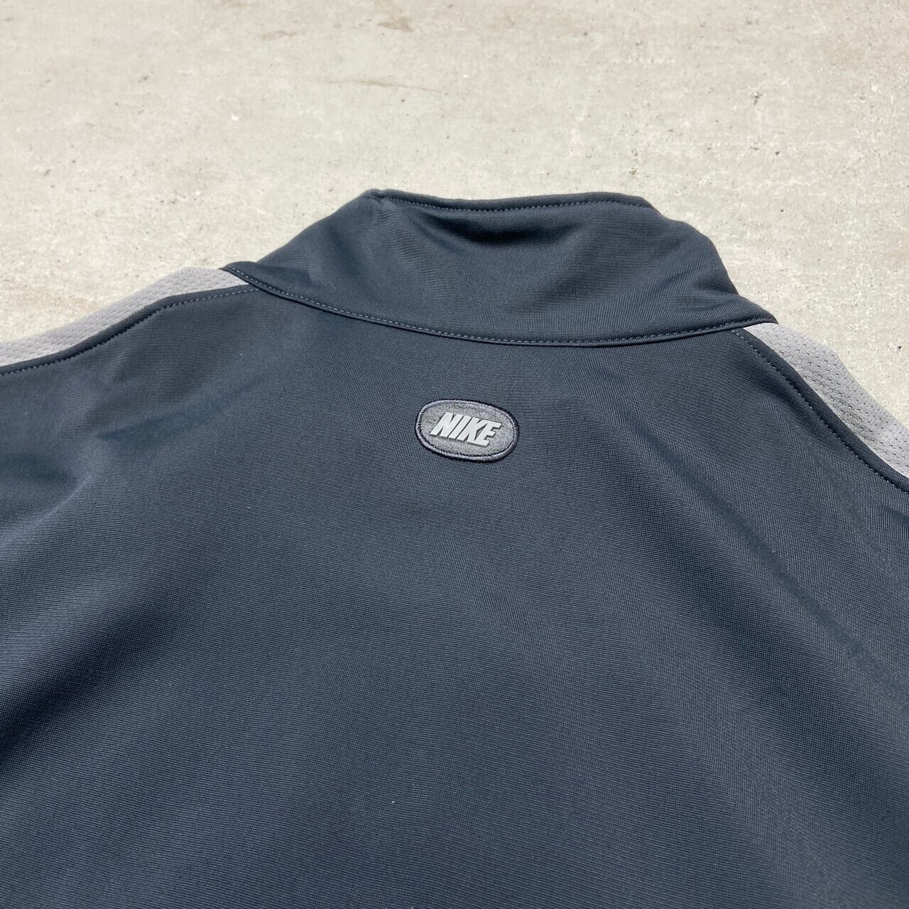 00年代 NIKE ナイキ スウォッシュロゴ刺繍 トラックジャケット メンズL