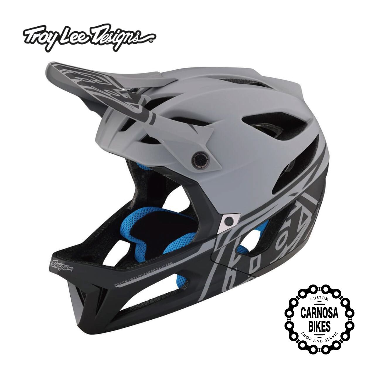 Troy Lee Designs】STAGE HELMET STEALTH GRAY [ステージ ヘルメット