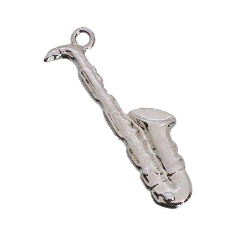 チャーム 楽器 サックス 2個 27mm×10mm [cha-50921] アクセサリー