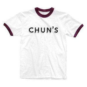 【SUZURI】CHUN'Sロゴ リンガーTシャツ