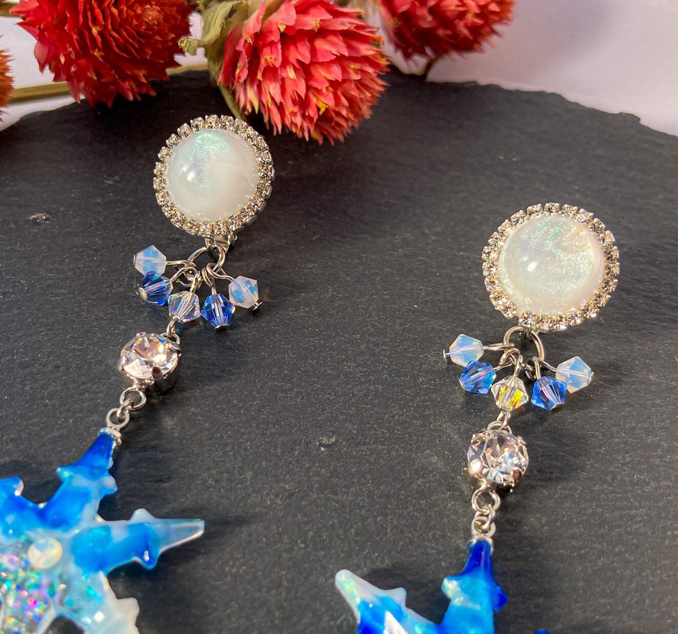 雪の結晶 ピアス (イヤリング変更可)/六花四姿〜有為転変 | Rêve.